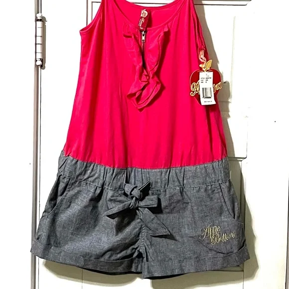 NWT. Apple Bottom romper short set. One piece. Size M. - Picture 5 of 5